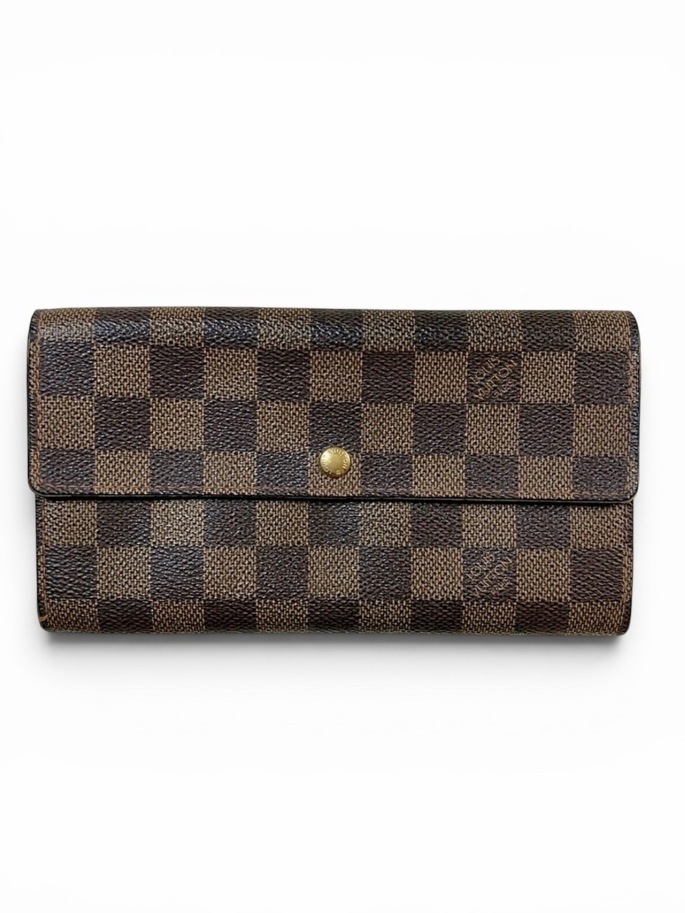 Louis Vuitton wallet long brown damier